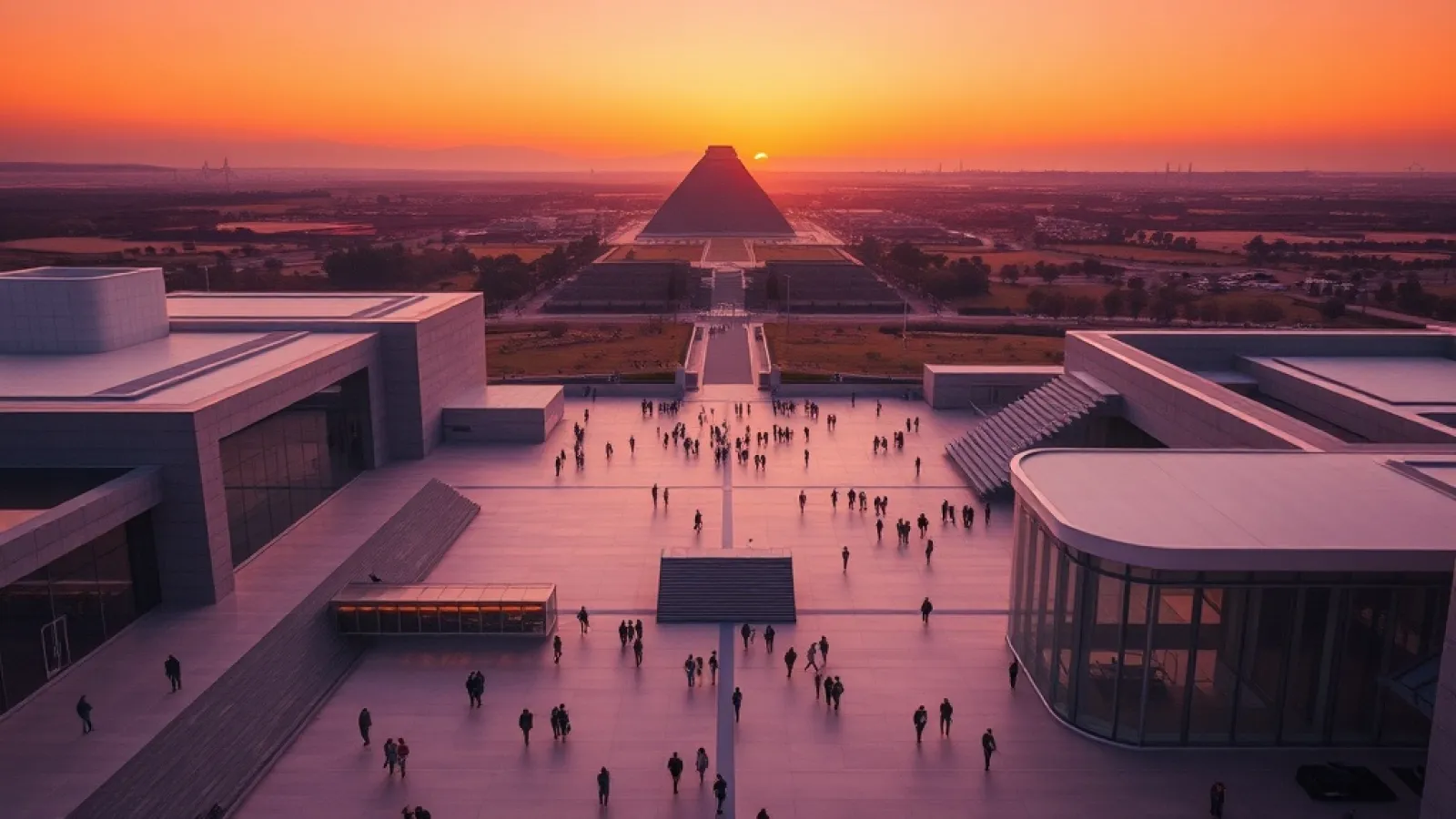 Egyptian tourism infrastructure under construction, featuring modern facilities designed to accommodate increased visitor arr