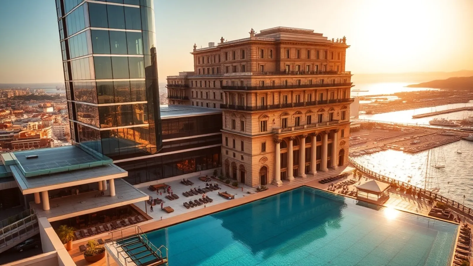 Hilton's new 184-room Thessaloniki hotel under construction across two buildings, one historic, set to open in 2029.