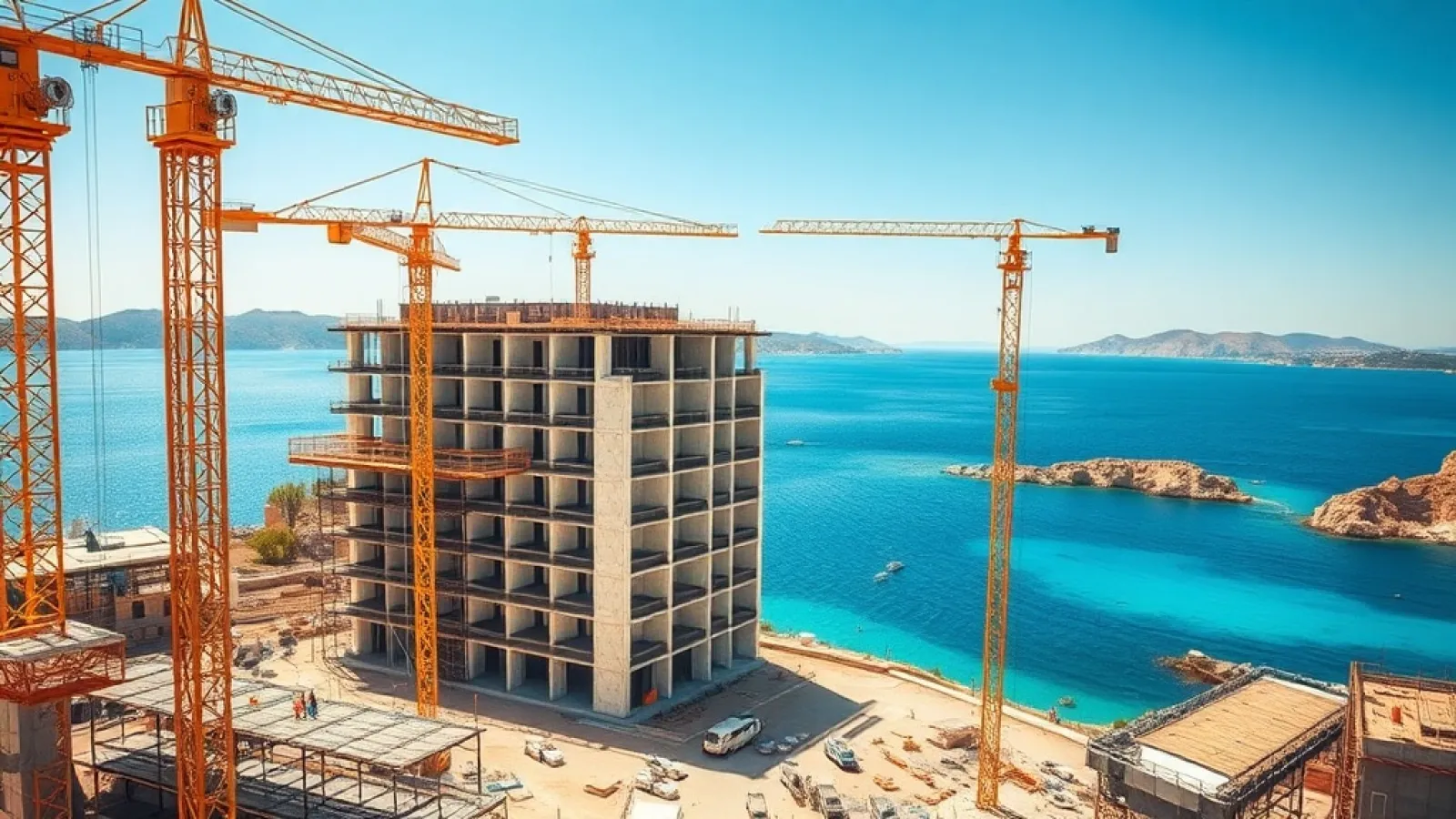 Marriott's new Greek hotel properties showcase modern architecture overlooking Mediterranean coastlines and local landscapes.