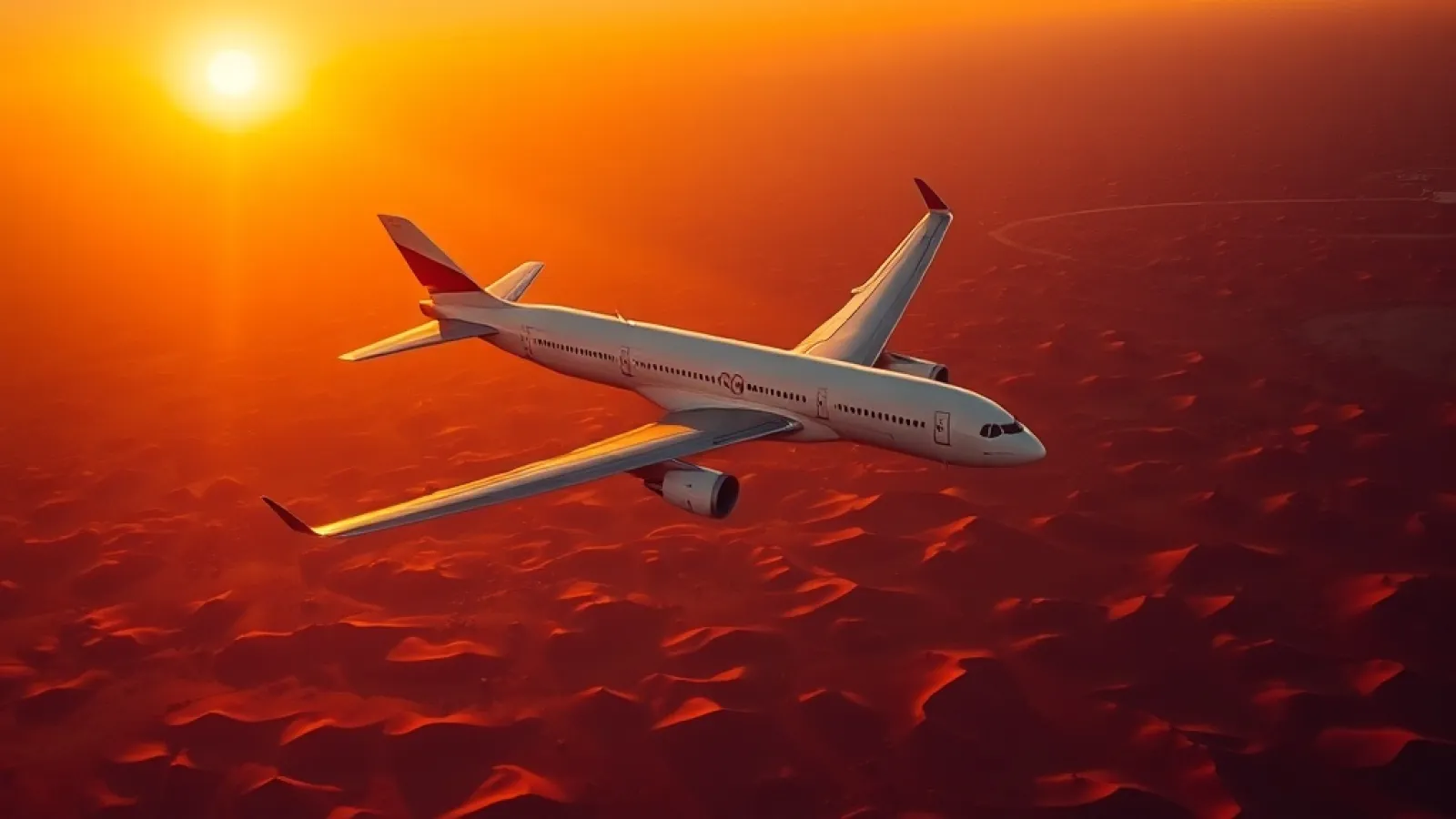 Global commercial aircraft parked at an airport during reduced flight operations due to Middle East conflict and fuel price s