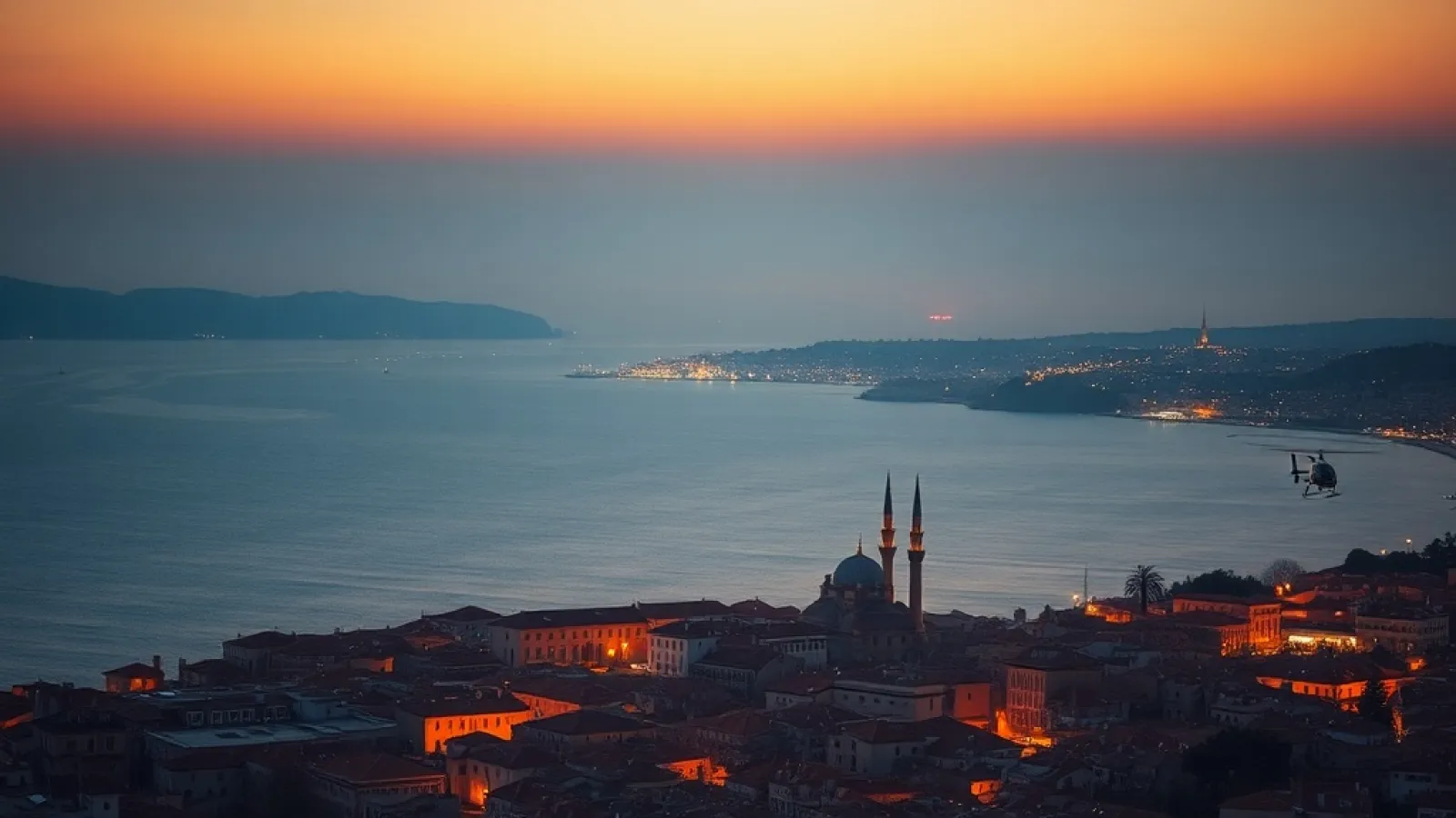 Turkish coastal resort town with turquoise Mediterranean waters and white-washed buildings attracting international tourists.