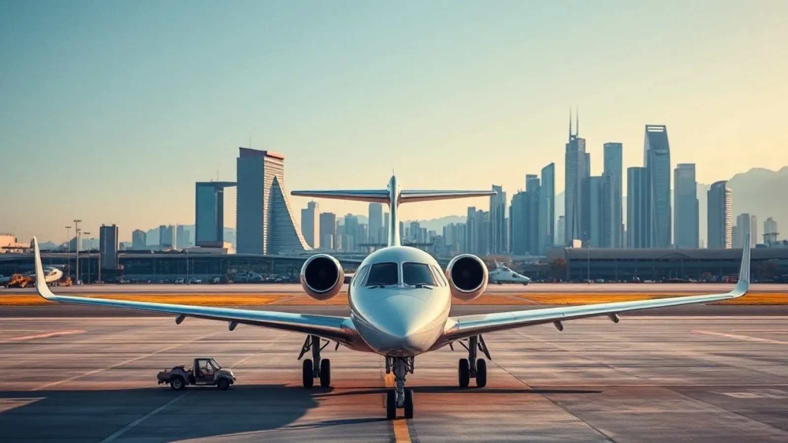 AJET aircraft parked at an airport terminal with passengers boarding for flights to Central Asia and Turkey.
