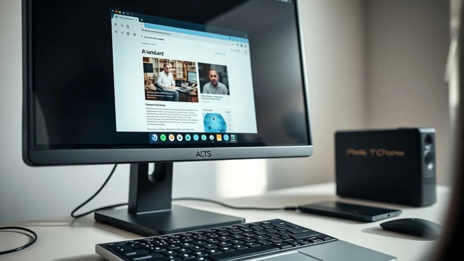Bilgisayar ekranında web tarayıcısı arayüzünde otomatik görevleri yerine getiren yapay zeka ajanının çalışmasını gösteren gör