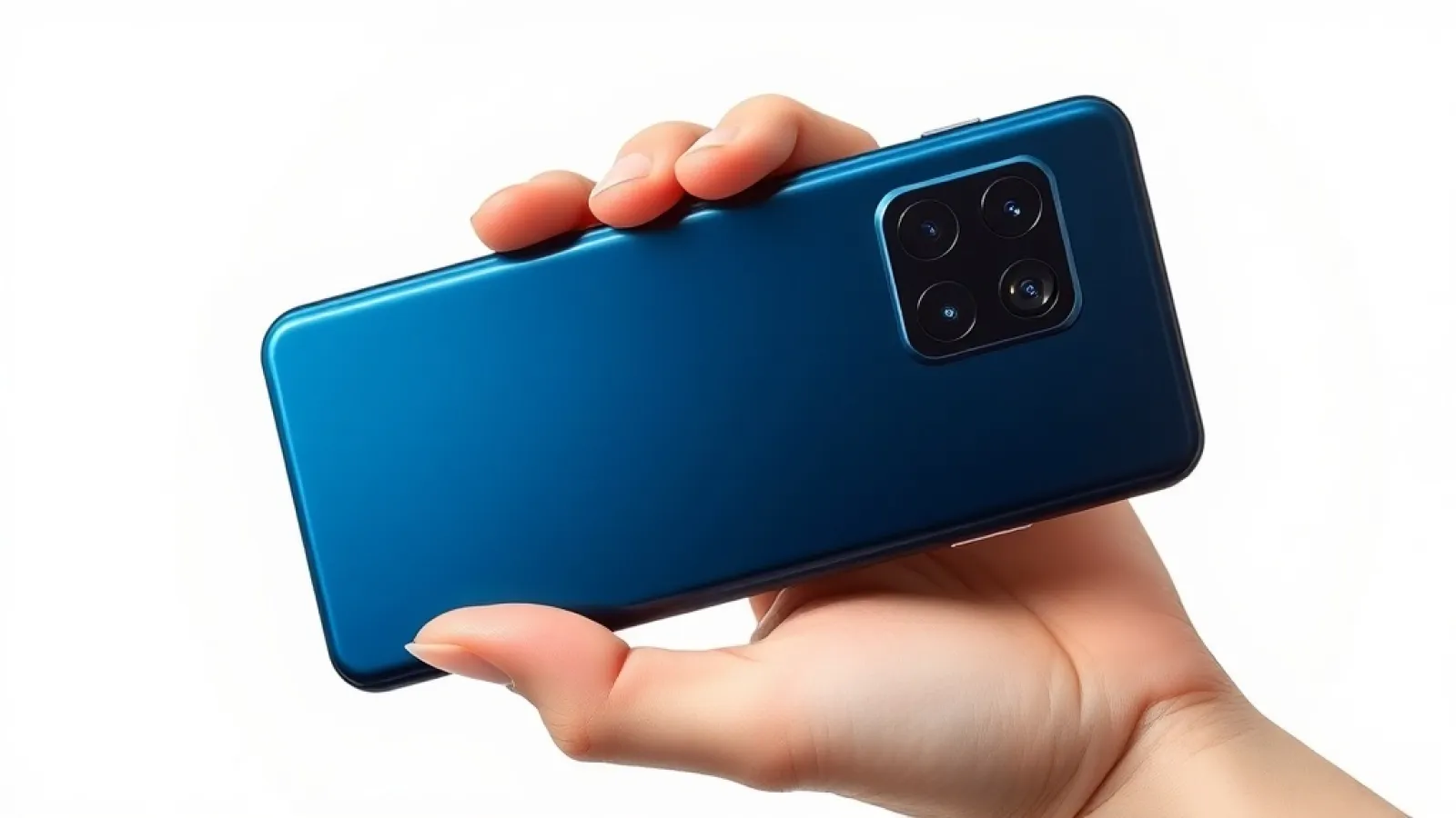 StepX Neo yapay zeka telefonunun ön yüzünü ve arayüzünü gösteren, modern tasarımlı bir akıllı telefon görseli.