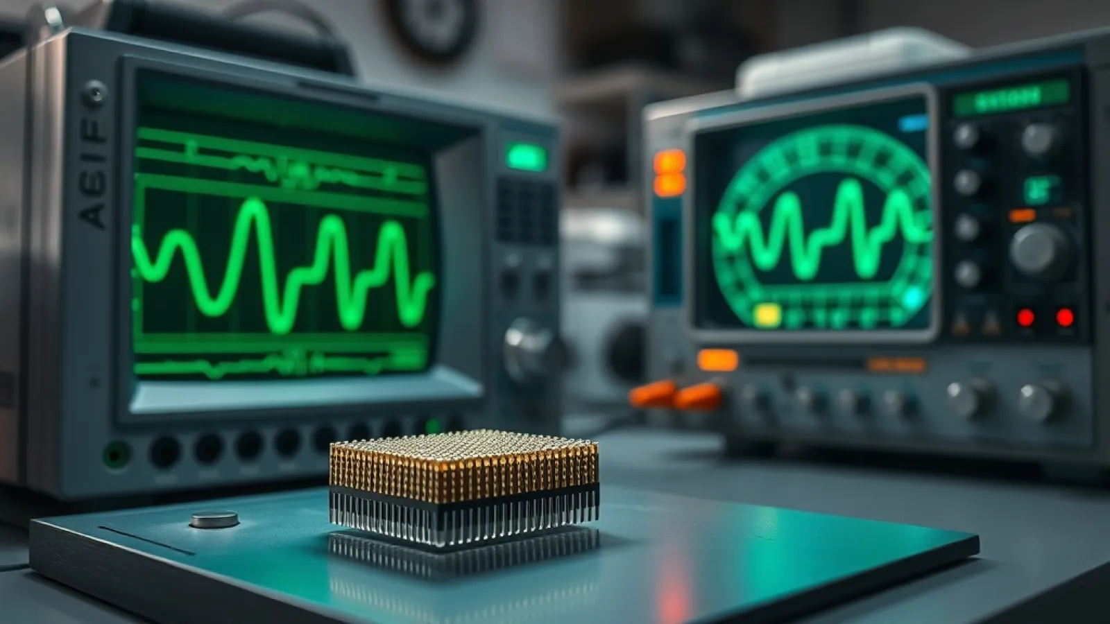 Grafen tabanlı iki boyutlu bellek çipinin mikroskobik yapısını ve tek elektronun depolanmasını sembolik olarak gösteren bilim