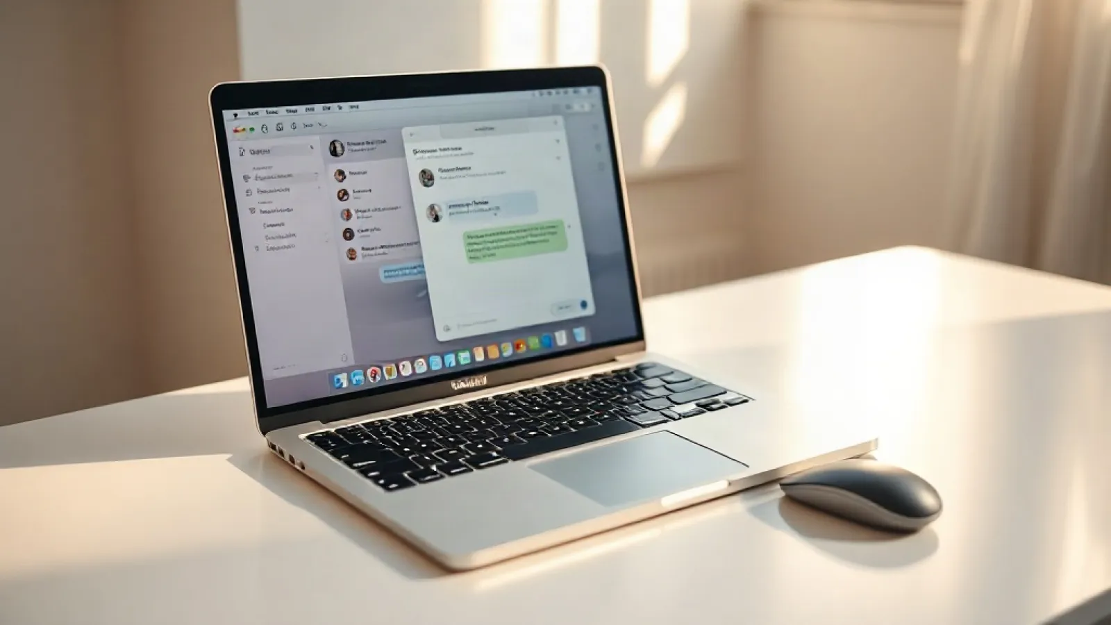 ChatGPT'nin Mac'teki iMessage uygulamasıyla entegrasyonunu gösteren, ekran görüntüsü veya arayüz öğelerini içeren görsel.
