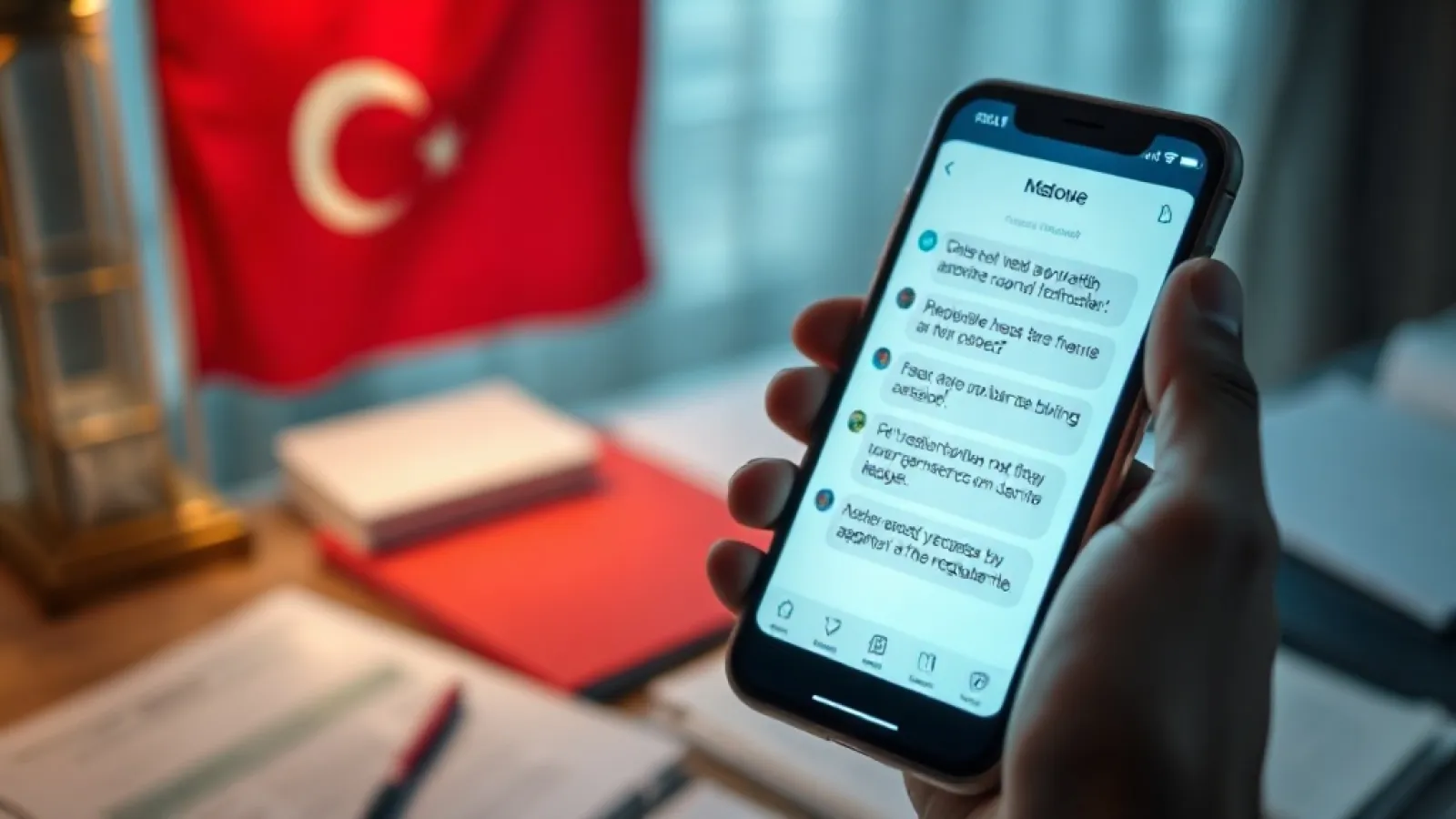 Ekranında yapay zeka chatbot ile konuşan, duygusal bağımlılık riski taşıyan bir kişinin yüzü yakın çekimde gösterilir.