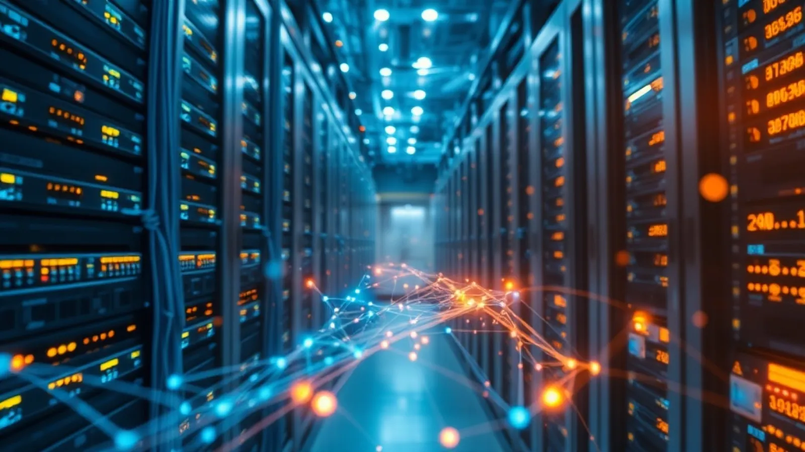 Databricks ve OpenAI logolarının yanında, veri tabanlarından çıkan dijital akışların yapay zeka ajanlarına bağlandığı bir gör