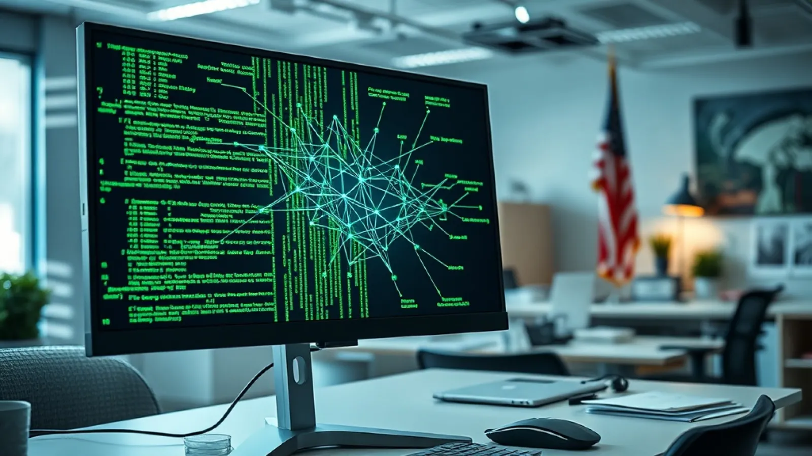 CISA uzmanlarının bilgisayar kodlarını analiz ederken Mythos AI modelini kullanan ekran görüntüsü veya hükümet yazılımlarının