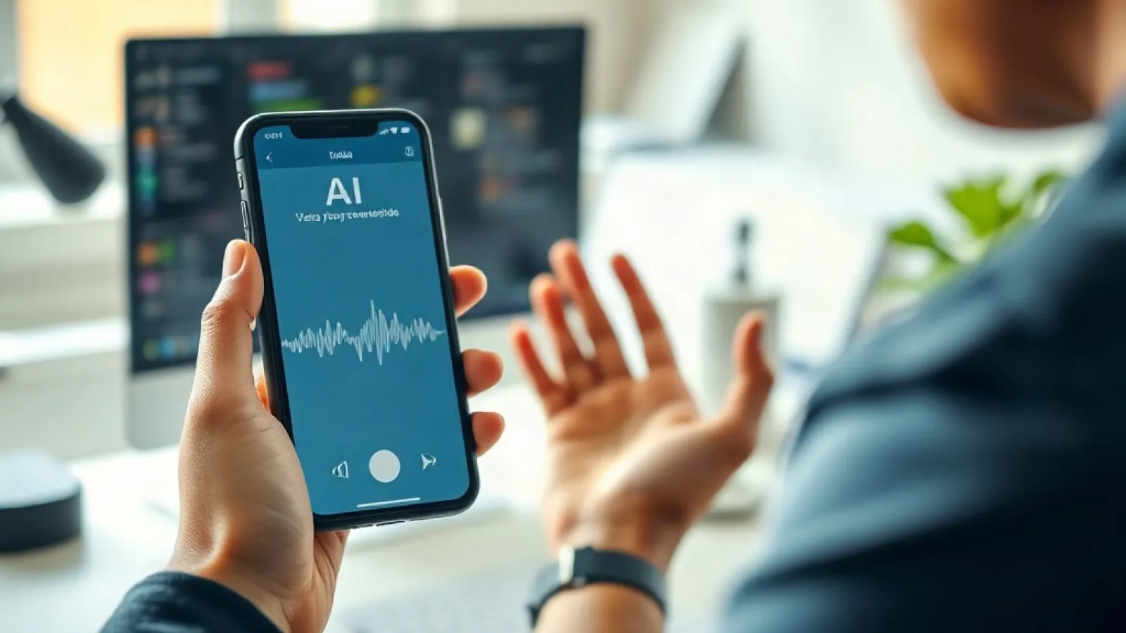 Google'ın yeni Gemini Live Spark özelliğini gösteren, sesli komutlarla çalışan bir AI asistanının ekran arayüzü ve Gmail ente