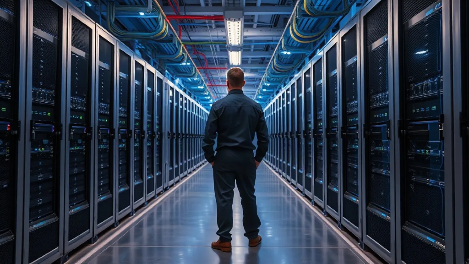 Google ve Marvell arasında yapılan 12,2 milyar dolarlık çip anlaşmasını simgeleyen, modern veri merkezi ve yapay zeka teknolo