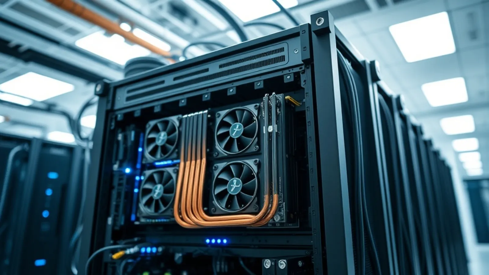 AMD'nin yeni Helios AI rack sunucusunun, veri merkezlerinde yapay zeka işlemlerini gerçekleştiren güçlü donanımları ve teknol