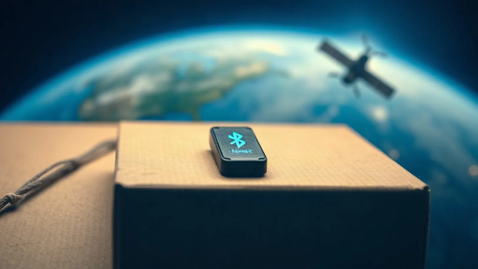 Uydu haberleşme teknolojisinin görselleştirilmesi ve Dünya'nın etrafında dönen uyduların Bluetooth sinyalleriyle bağlantı kur