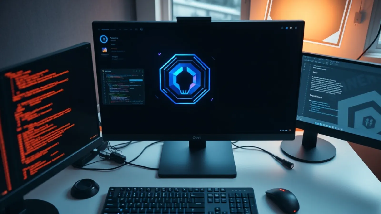 LM Studio Bionic arayüzünü gösteren bilgisayar ekranı, yerel yapay zeka modellerinin ajan görevlerini yürütmesini temsil eden