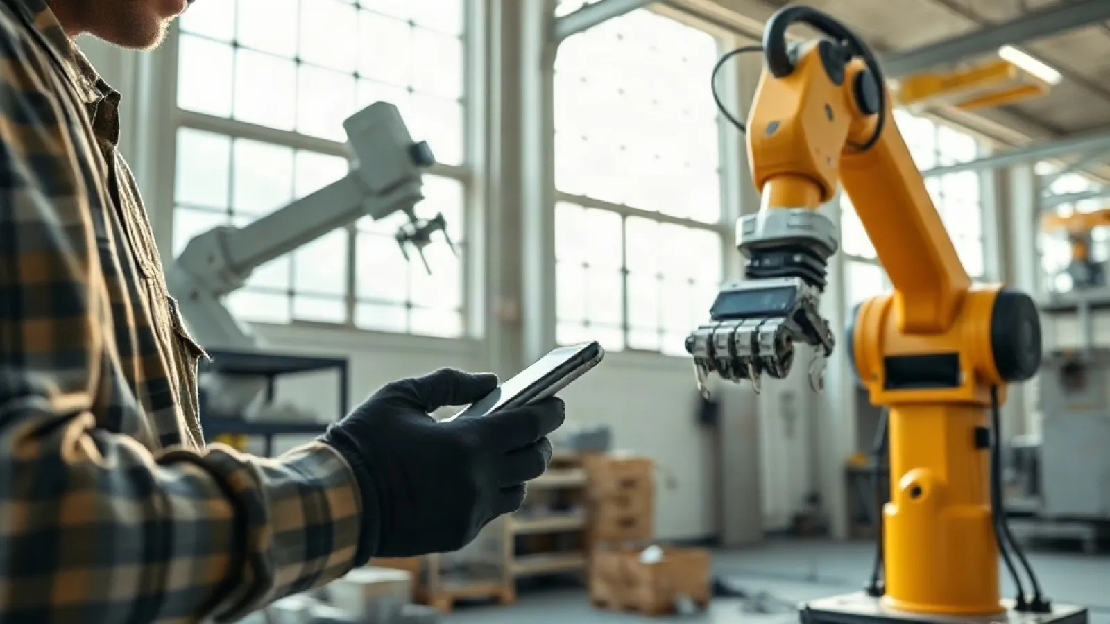 Robotların insan hareketlerini taklit etmesi için sensörlerle donatılmış kişilerin hareket ettiği bir laboratuvar ortamı.
