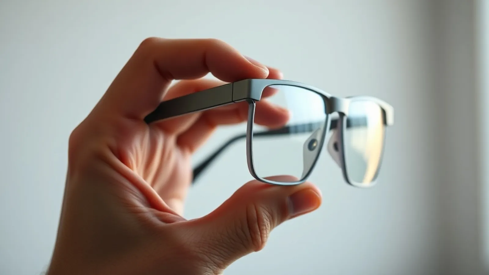 Meta Ray-Ban akıllı gözlüklerinin kamerası aktif olduğunu gösteren kırmızı LED'in yakından görünümü veya LED'i kapatmaya çalı