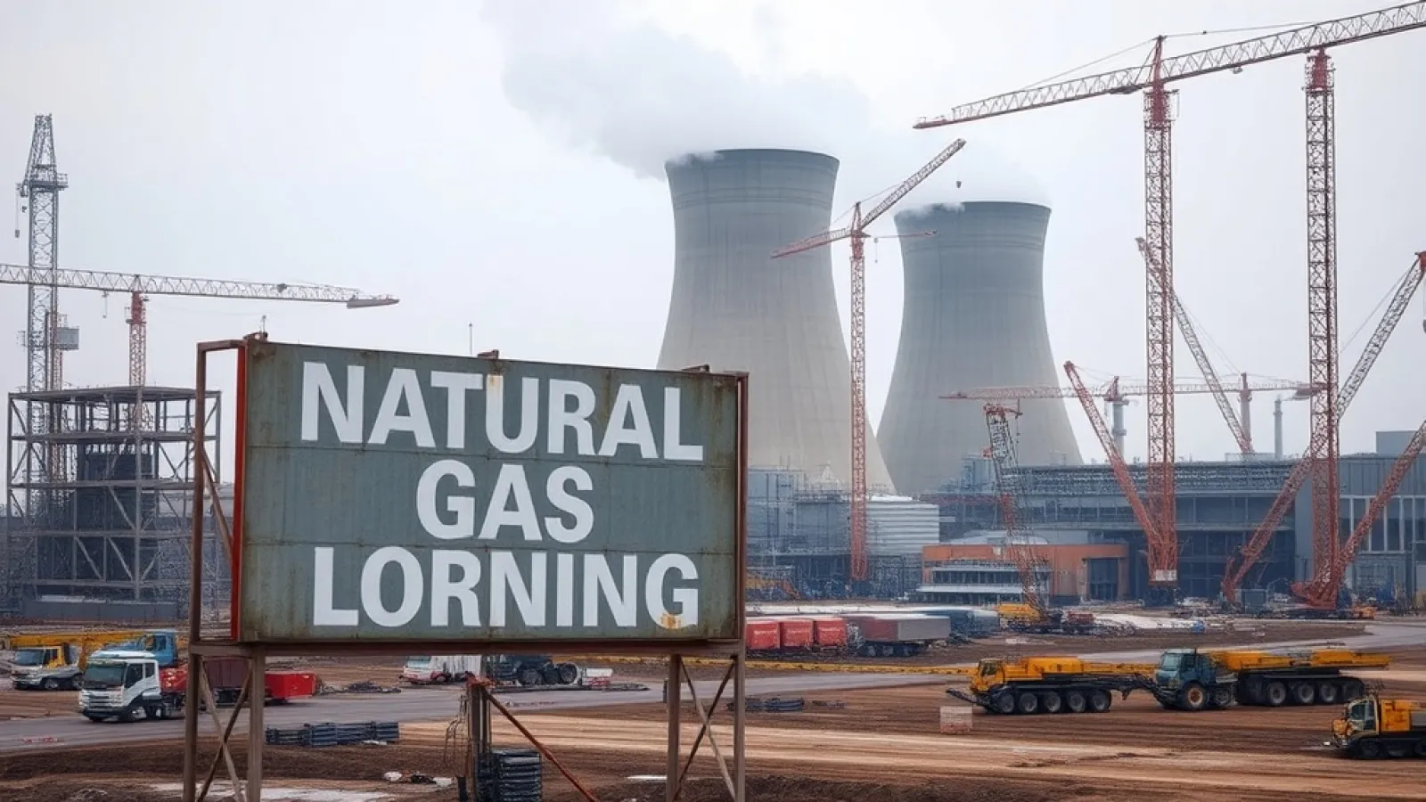 Meta'nın Ohio'da inşa ettiği doğalgaz santrallerinden çıkan dumanın yapay zeka veri merkezlerini aydınlatması.