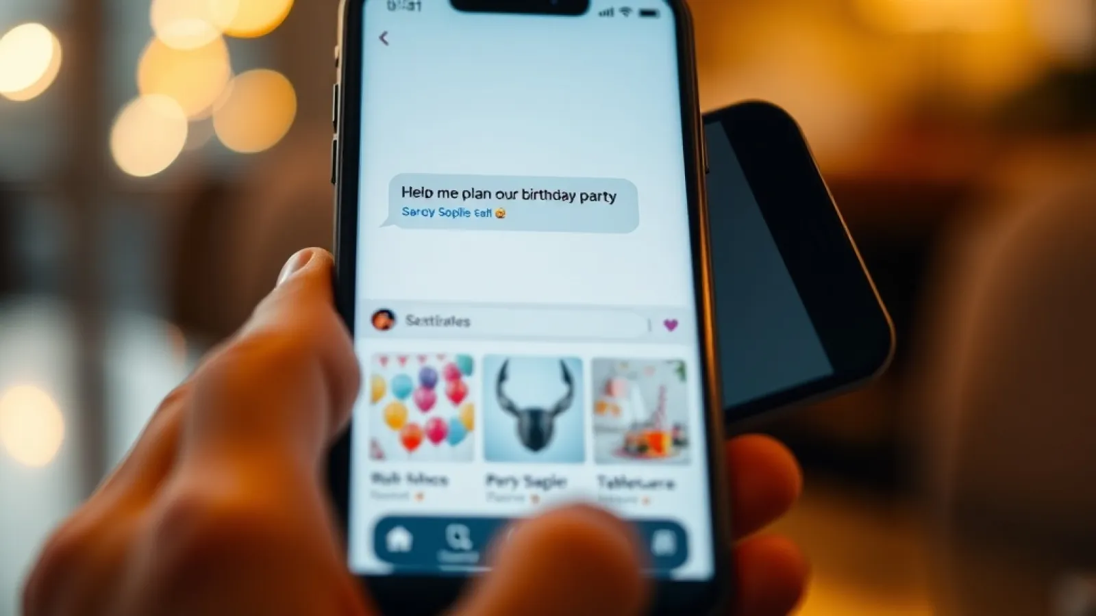 Michaels mağazasının web sitesinde bir müşterinin bilgisayar ekranında "Ask Mike" AI asistanı arayüzü görülüyor.