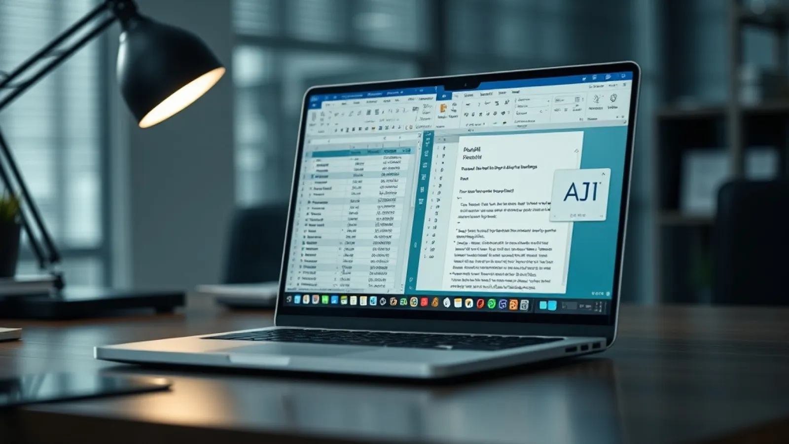 Microsoft'un kendi yapay zeka modellerinin Excel ve Outlook arayüzünde gösterildiği, üçüncü taraf AI logoları yerine Microsof