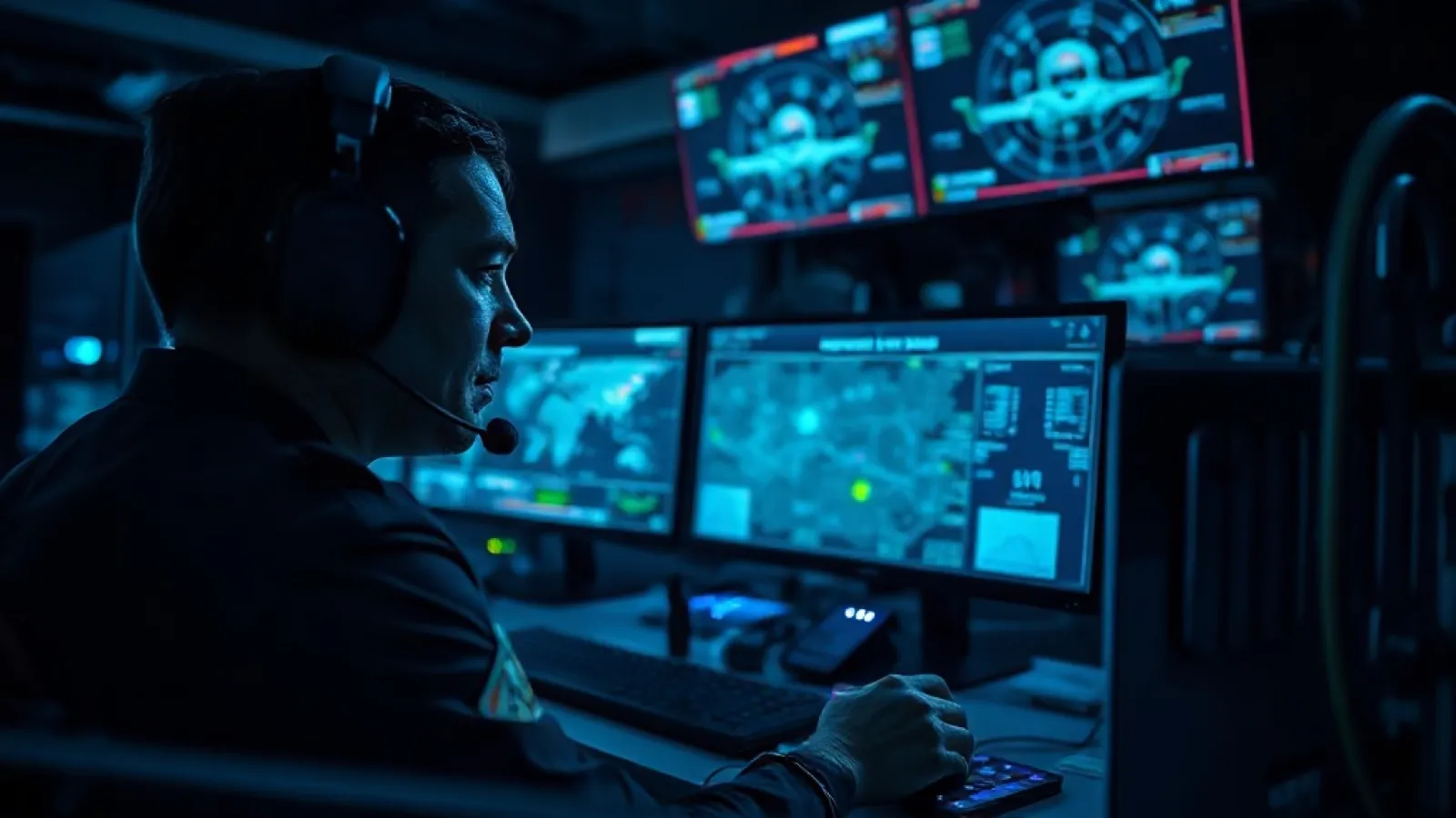 NATO'nun yapay zeka destekli drone sistemlerinin kontrol panelinde insanların hedef seçim kararlarını verdiğini gösteren görs