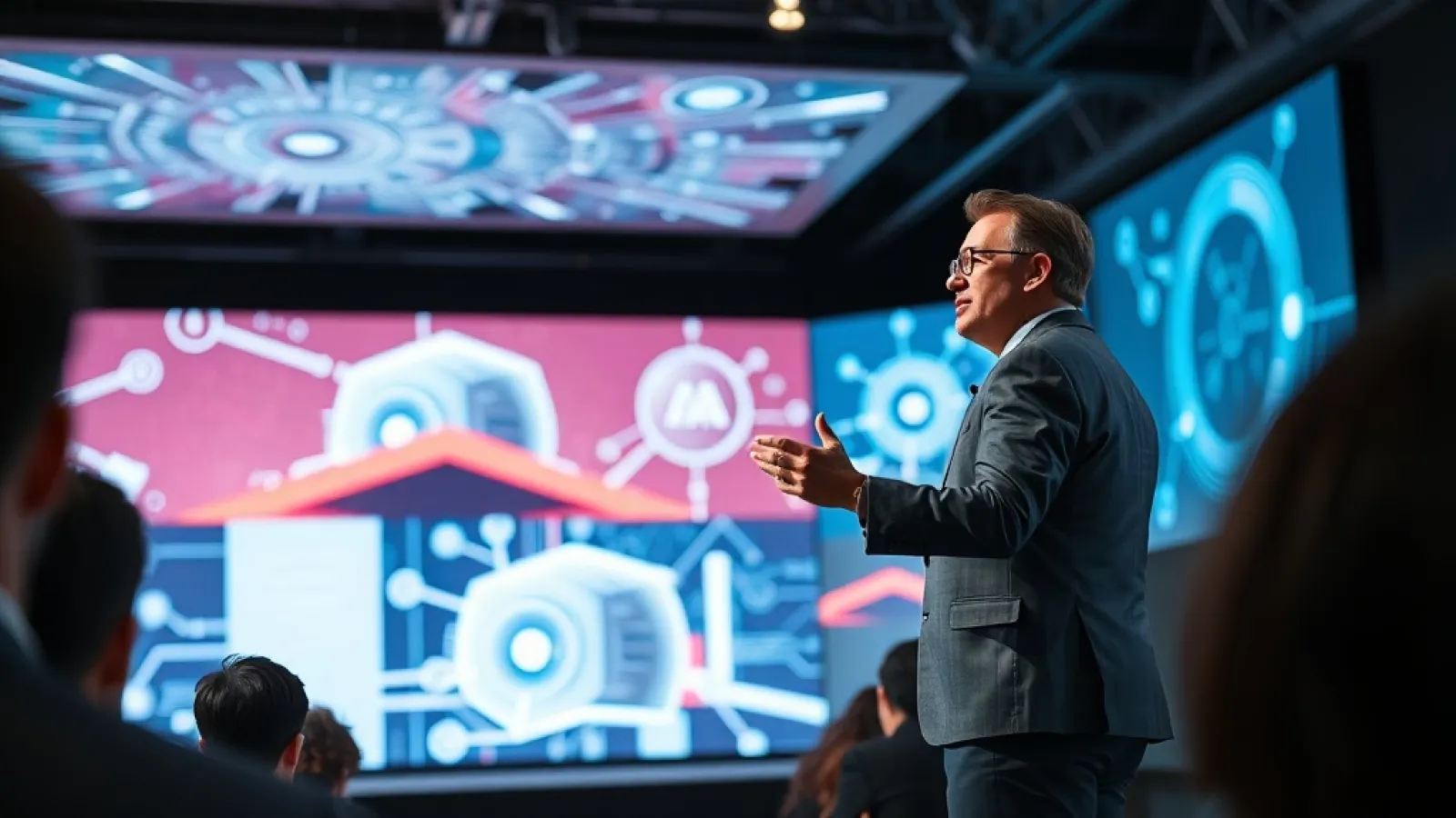 NVIDIA ve Japon şirketlerinin yapay zeka ve robotik teknolojileri üzerinde işbirliği yapmasını gösteren, futuristik bir görse