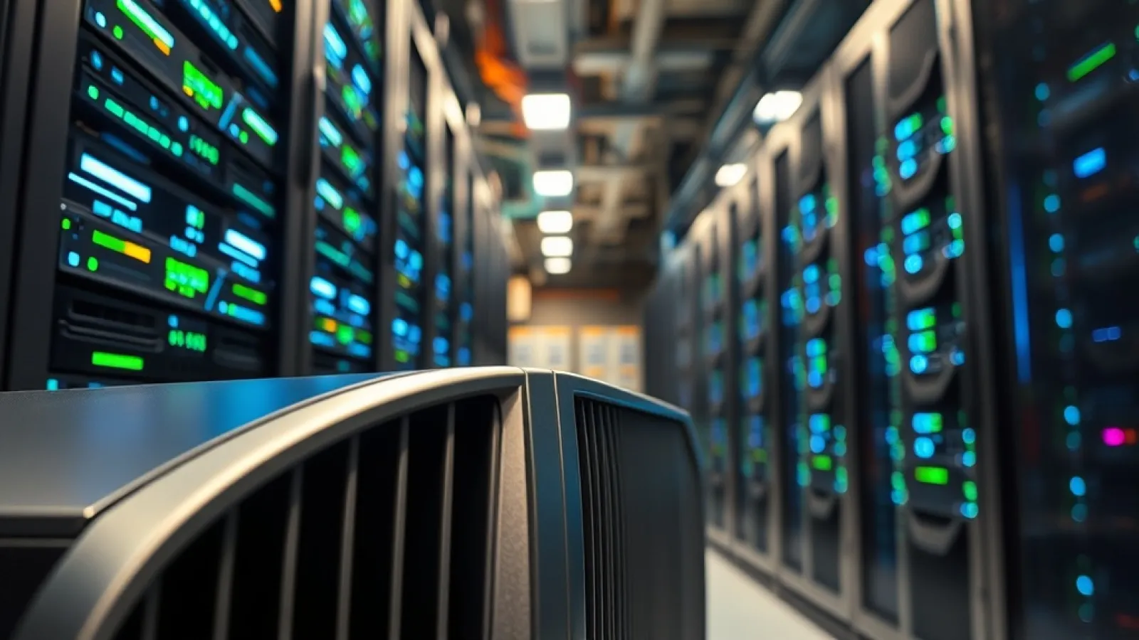 Infinity yazılım platformunun logosu ve yapay zeka işlem çiplerinin görselleştirilmesi ile NVIDIA'ya rakip olma vizyonunu tem