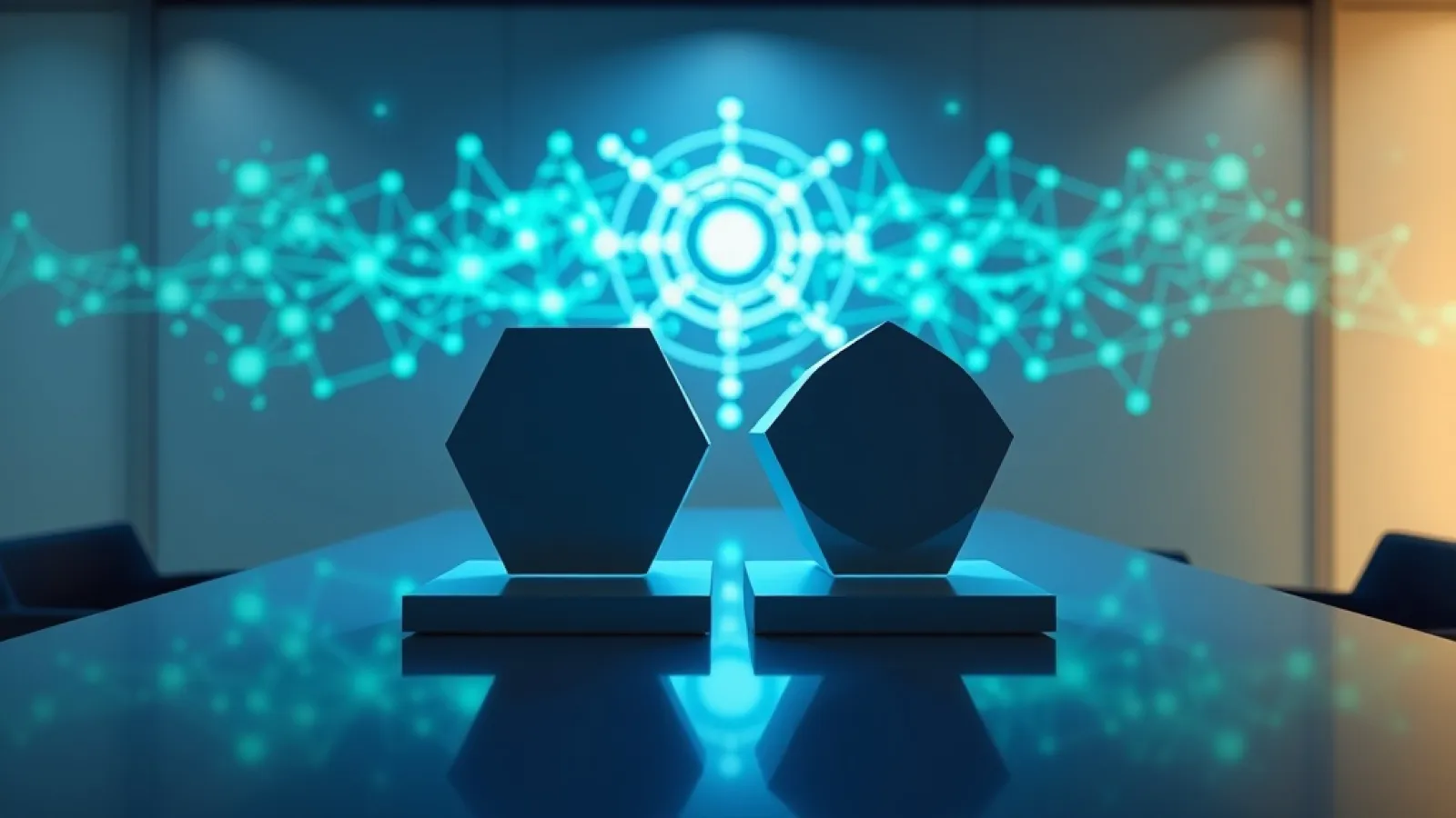 NVIDIA ve Microsoft'un açık yapay zeka modelleri geliştirme girişimini temsil eden teknoloji şirketlerinin logoları ve yapay