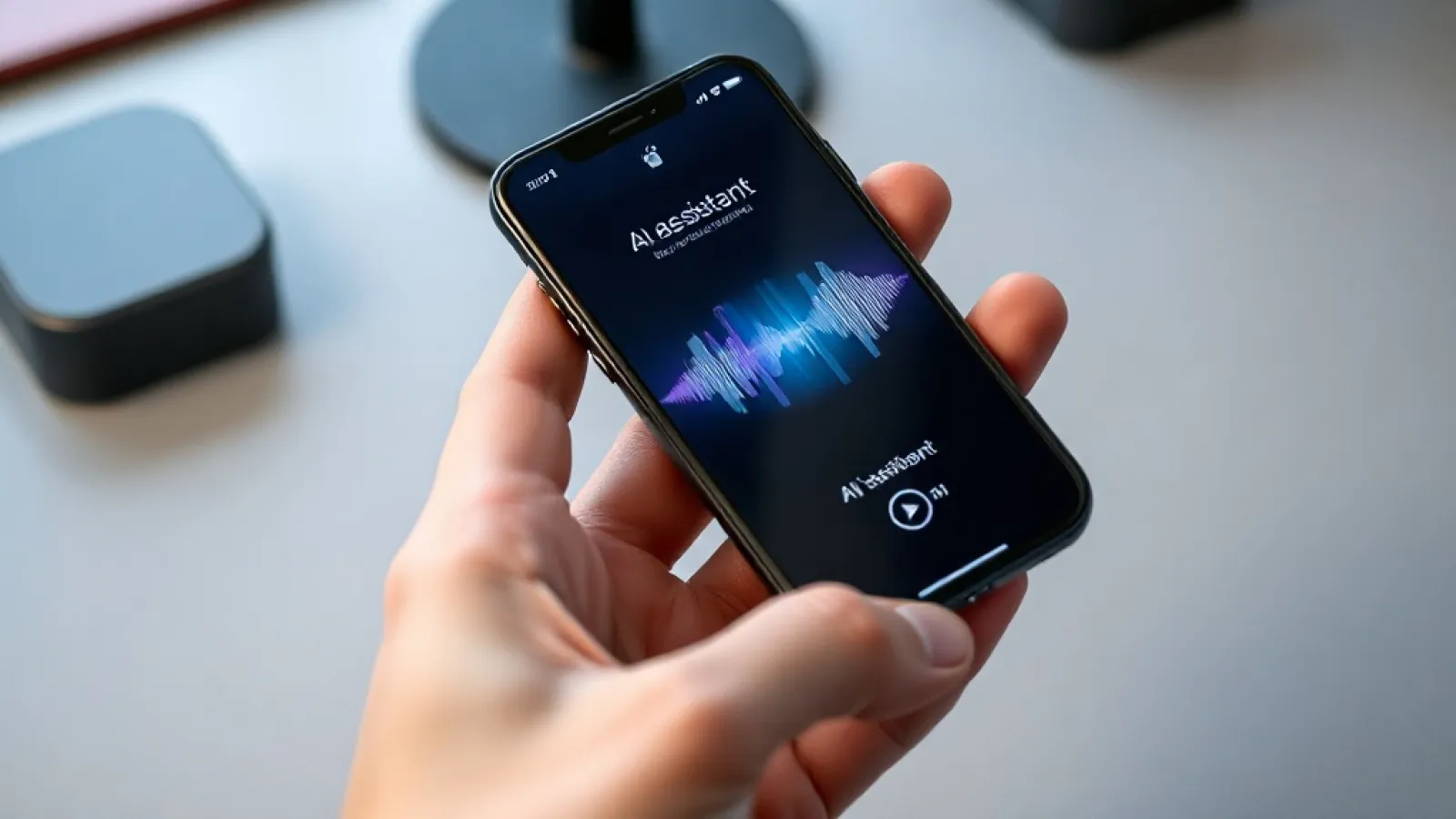 OpenAI'nin yeni ses modelinin arayüzünü gösteren ekran görüntüsü veya canlı telefon görüşmesi benzeri ses iletişim arayüzü.