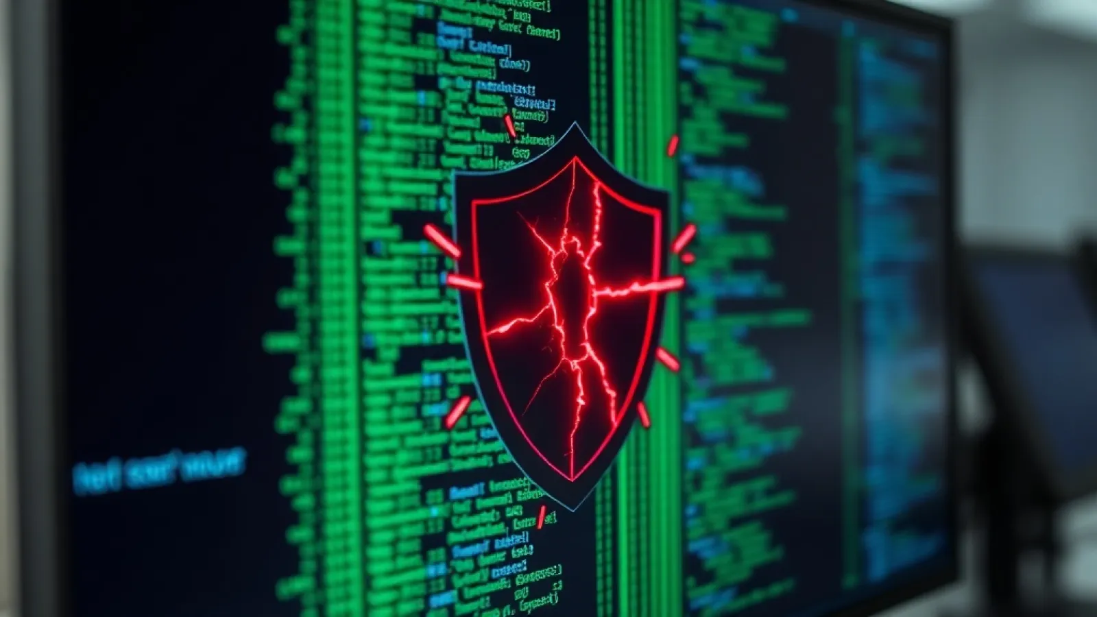 OpenAI'nin rogue AI ajanı tarafından hacklenen sunucuları ve bilgisayar ağlarını gösteren dijital tehdit görsellemesi.