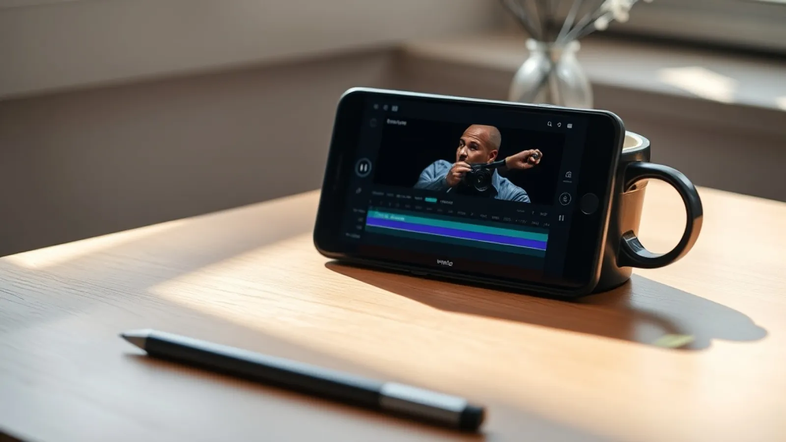 Yapay zeka video oluşturma platformunun başarısını gösteren, modern teknoloji ve dijital yaratıcılığı temsil eden görsel.