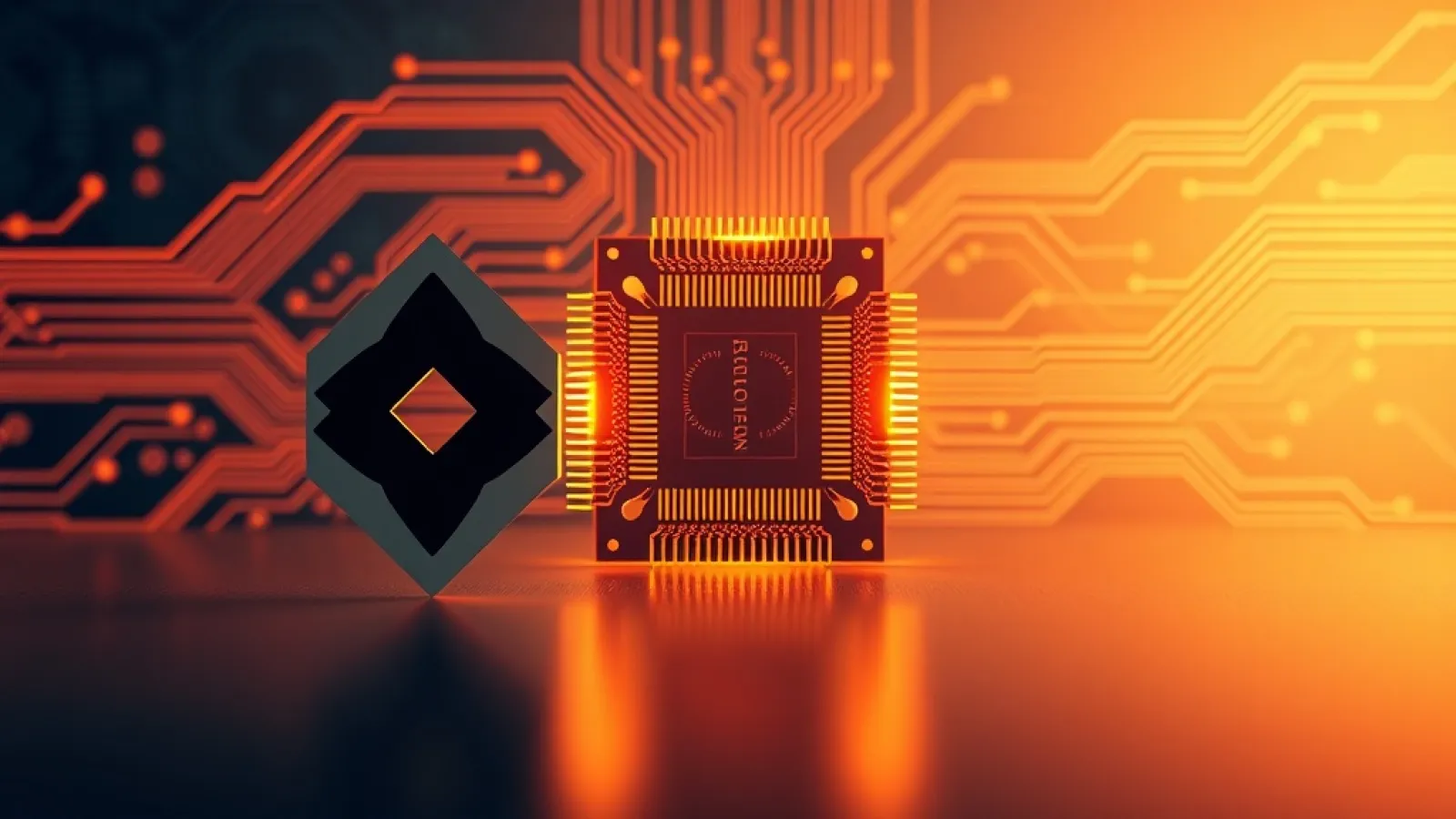 Samsung ve Broadcom'un yapay zekâ çipleri geliştirmek için imzaladıkları stratejik ortaklığı gösteren kurumsal toplantı veya