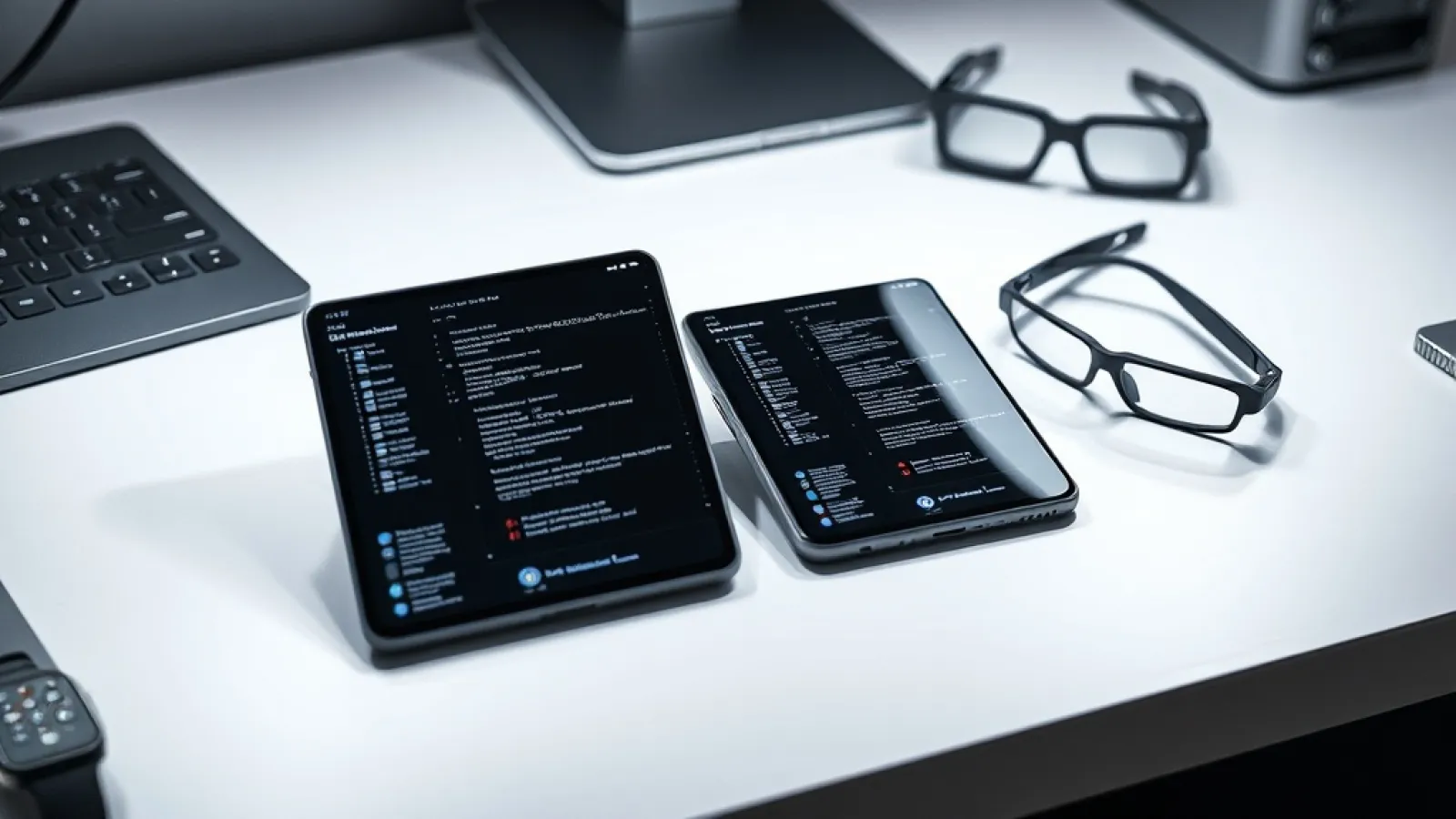 Samsung'un yeni katlanabilir telefonlarında Google Gemini yapay zeka asistanı arayüzünün gösterilmesi.