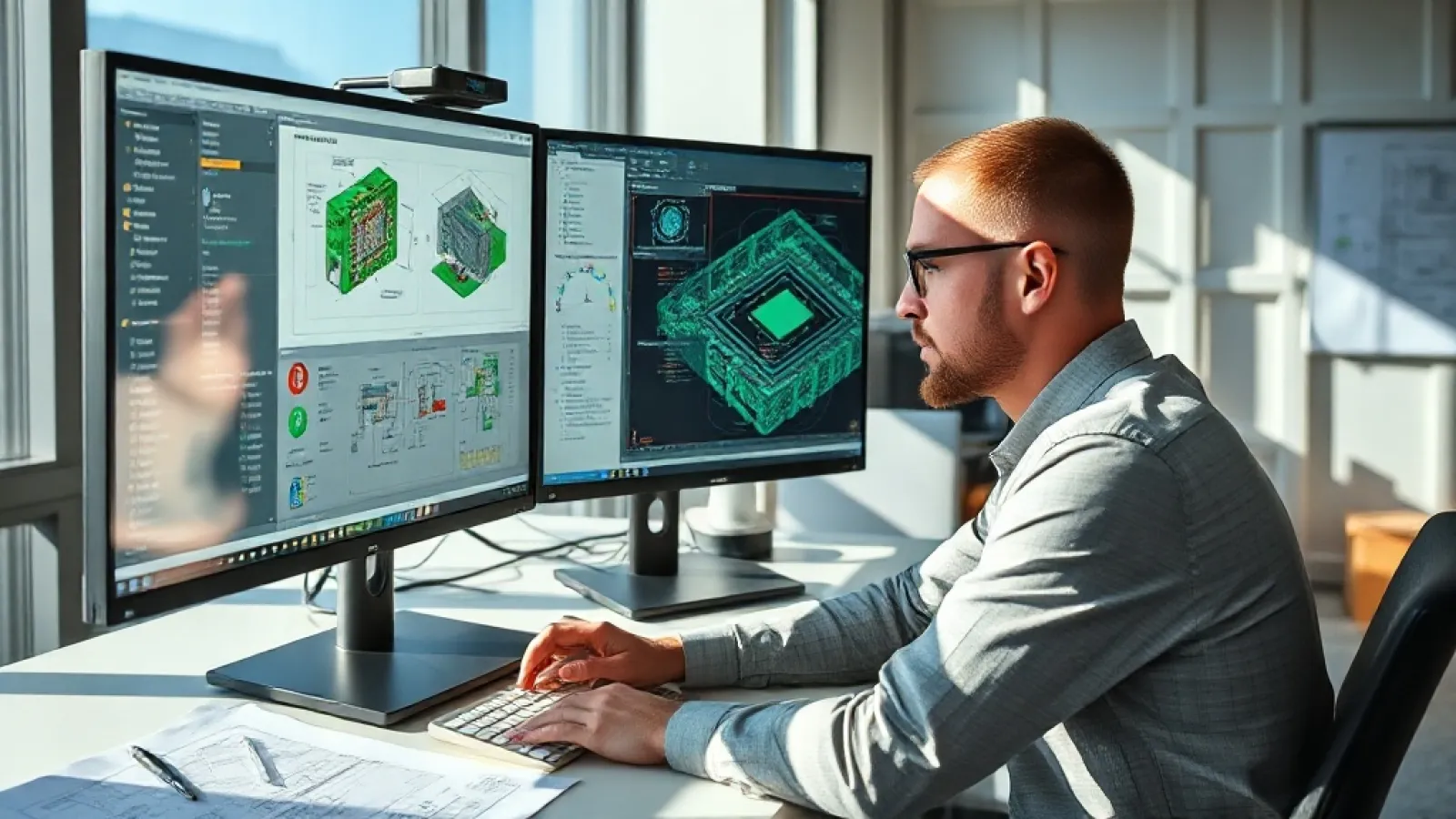 Siemens'in yapay zeka destekli EDA ajanının yarı iletken ve PCB tasarım süreçlerini otomatikleştirdiğini gösteren teknoloji o