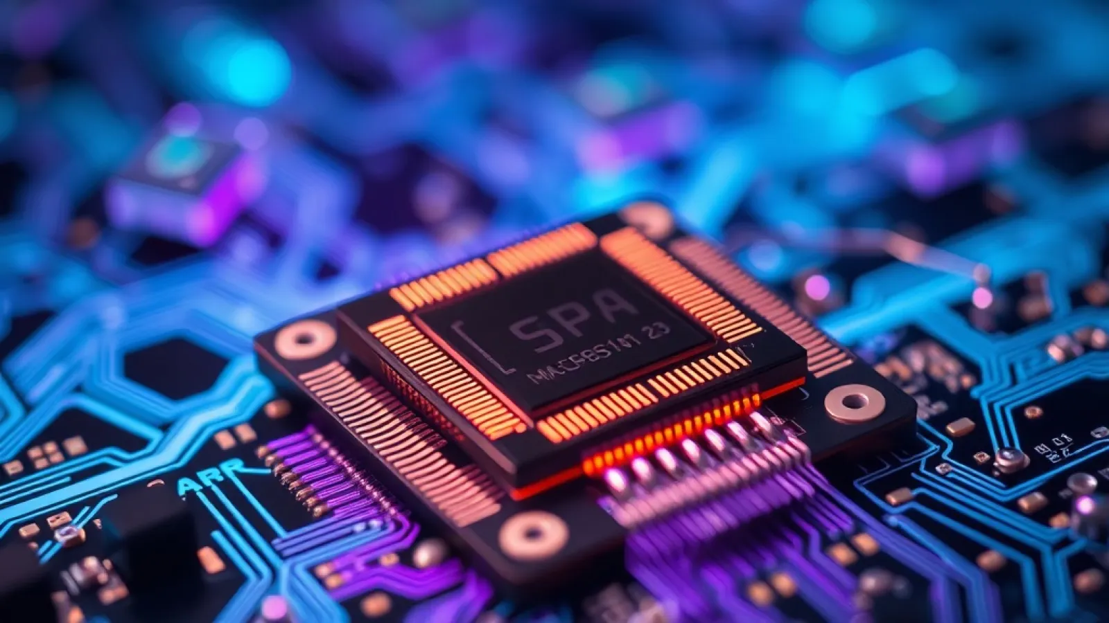 Snapdragon 8 Elite Gen 6 Pro işlemcisinin yapay zeka ve oyun performansı özelliklerini gösteren teknik şema veya ürün görseli