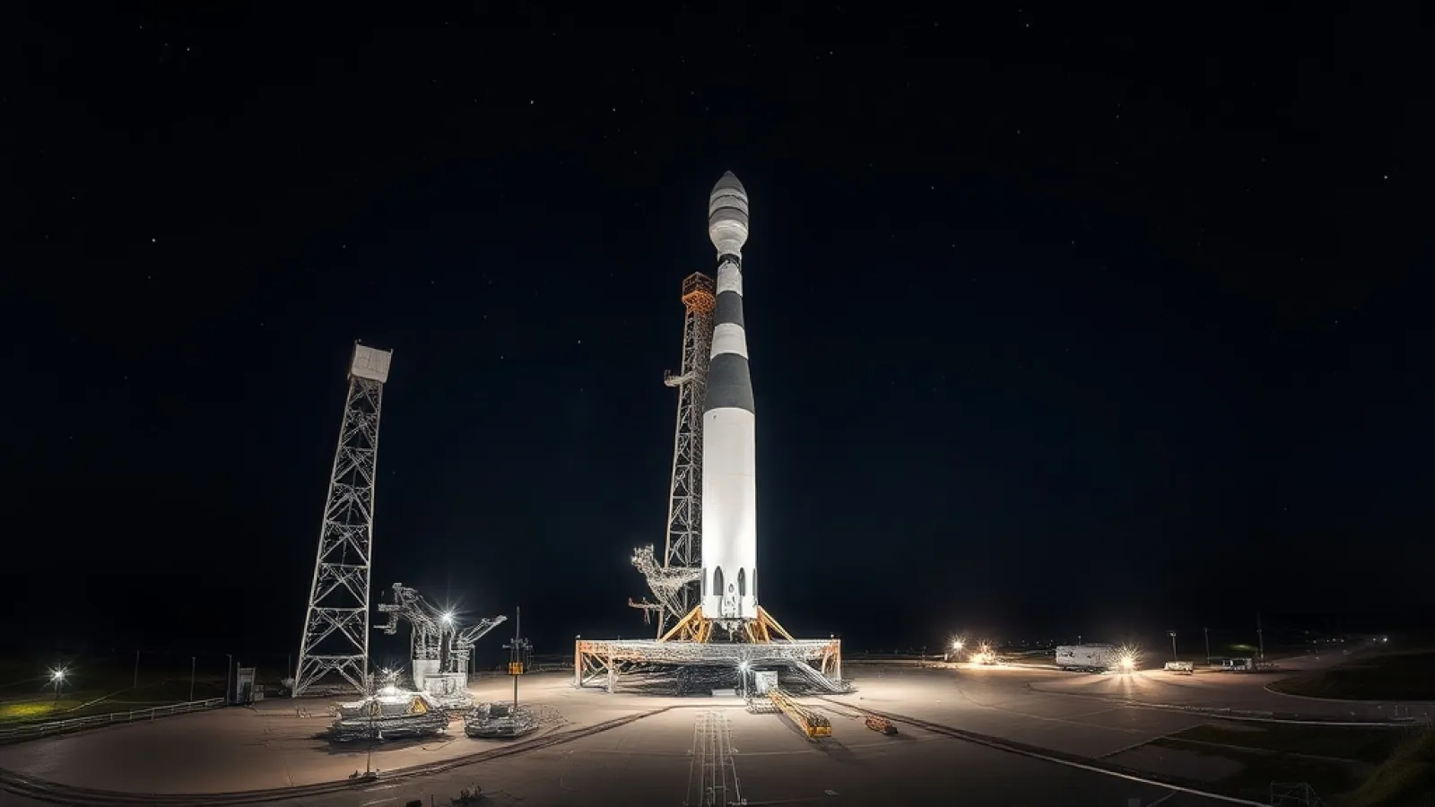 SpaceX'in Starlink uydu ağını gösteren, uzaydan Dünya'yı kaplayan binlerce ışık noktasının görüldüğü dijital illüstrasyon.