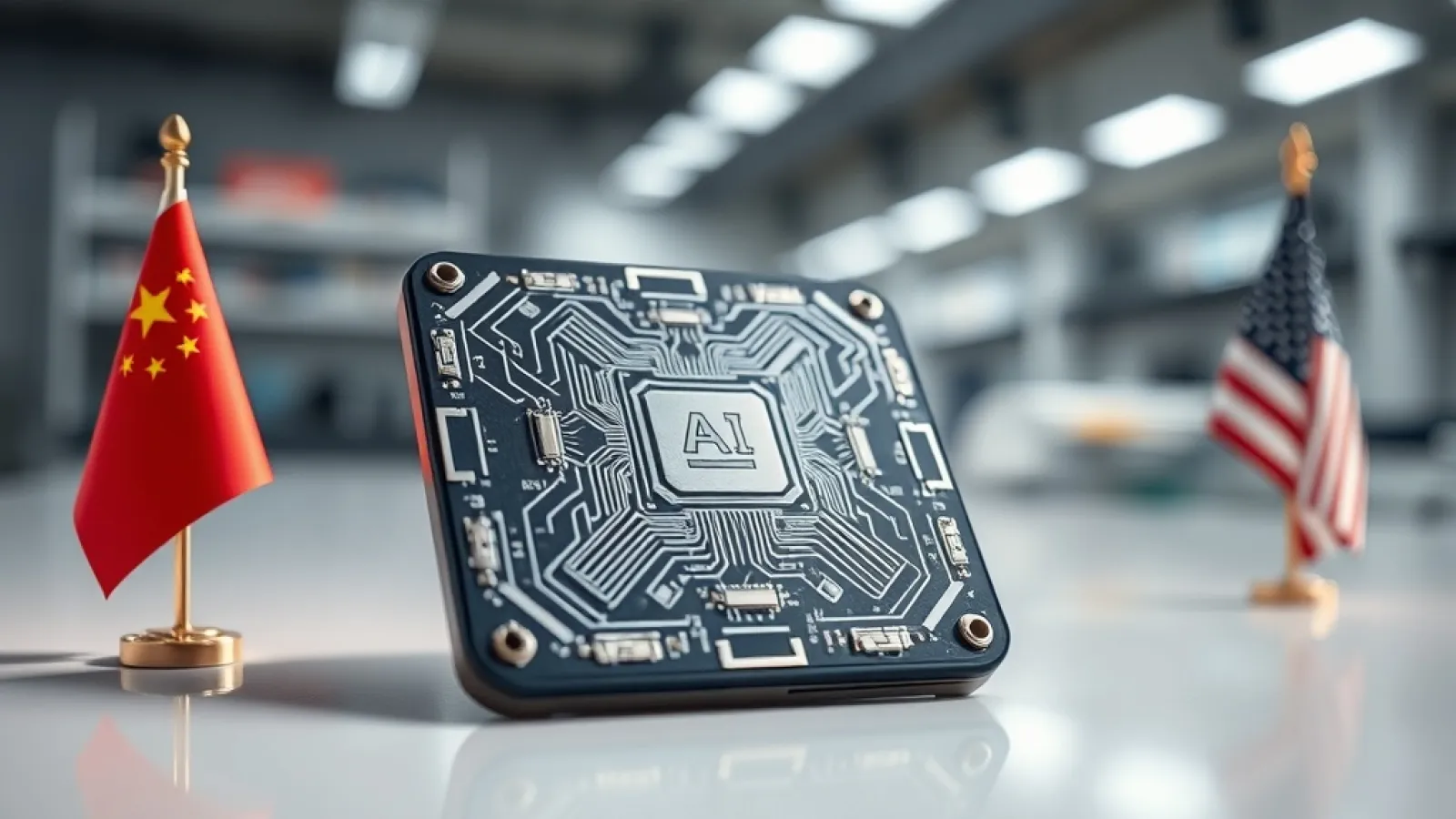 Nvidia H200 çiplerinin kutulara paketlenip Çin'e gönderilmesini gösteren lojistik veya gümrük kontrol sahnesi.