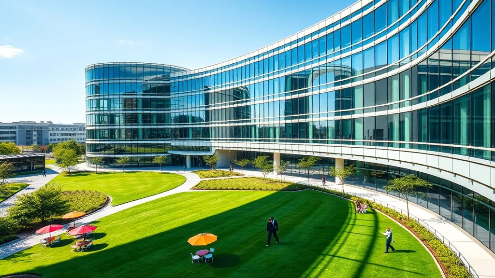Google ve yapay zeka teknolojisinin başarısını simgeleyen grafikleri, artan finansal göstergeleri ve Gemini AI arayüzünü göst