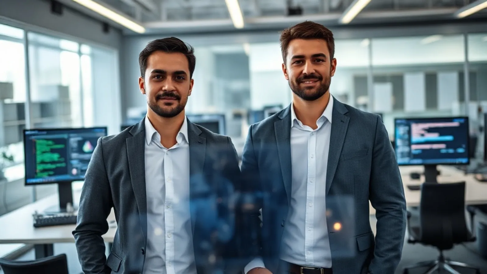 Zenity'nin yapay zeka ajanlarını izleyen platform teknolojisini sembolize eden, futuristik arayüz ve güvenlik unsurlarını gös